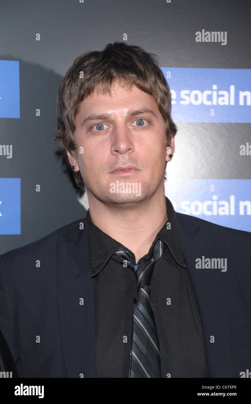 Rob Thomas at arrivals for Columbia Pictures and the Cinema Society Special Screening of THE SOCIAL NETWORK, School of Visual Arts (SVA) Theater, New York, NY September 29, 2010. Photo By: Rob Rich/Everett Collection Stock Photo