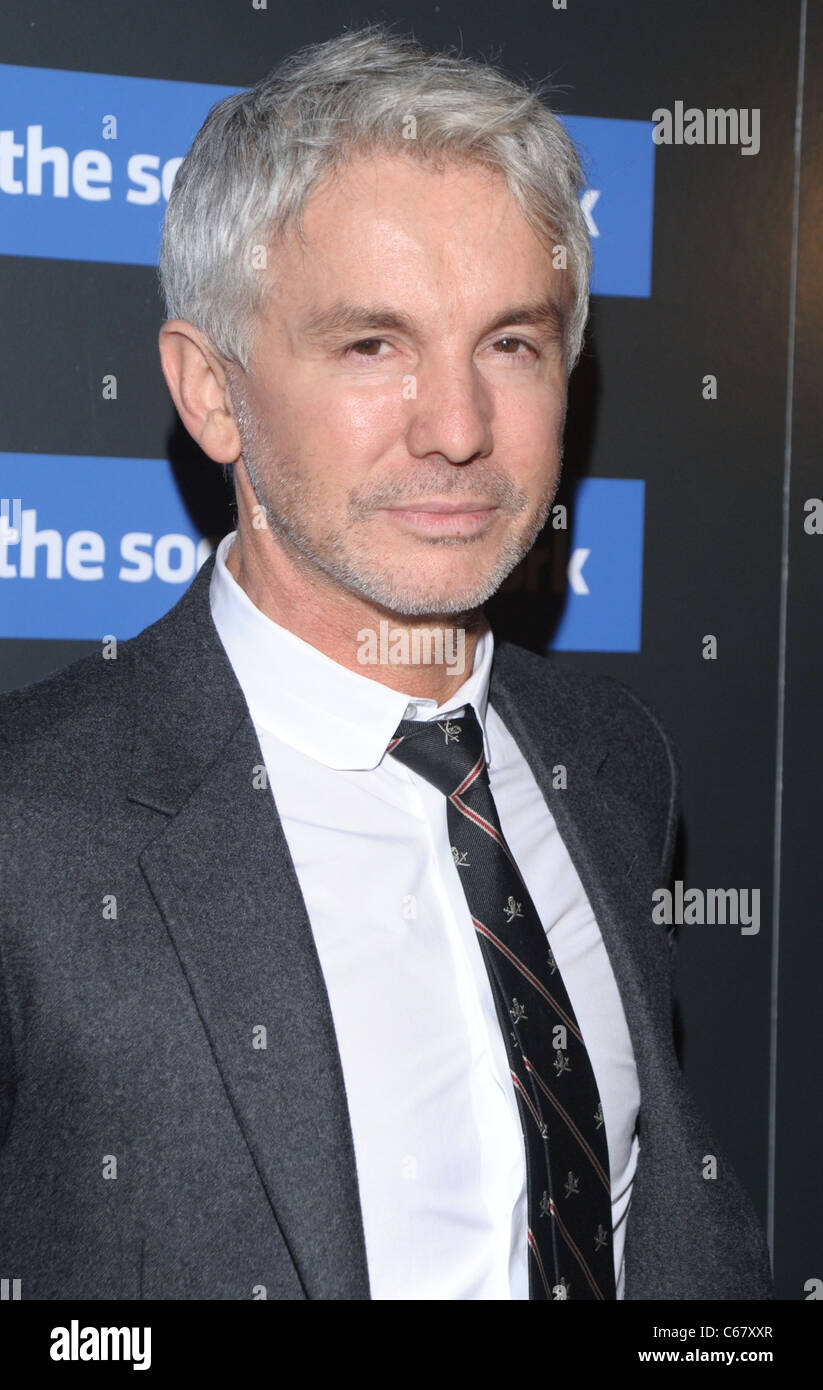 Baz Luhrmann at arrivals for Columbia Pictures and the Cinema Society Special Screening of THE SOCIAL NETWORK, School of Visual Stock Photo