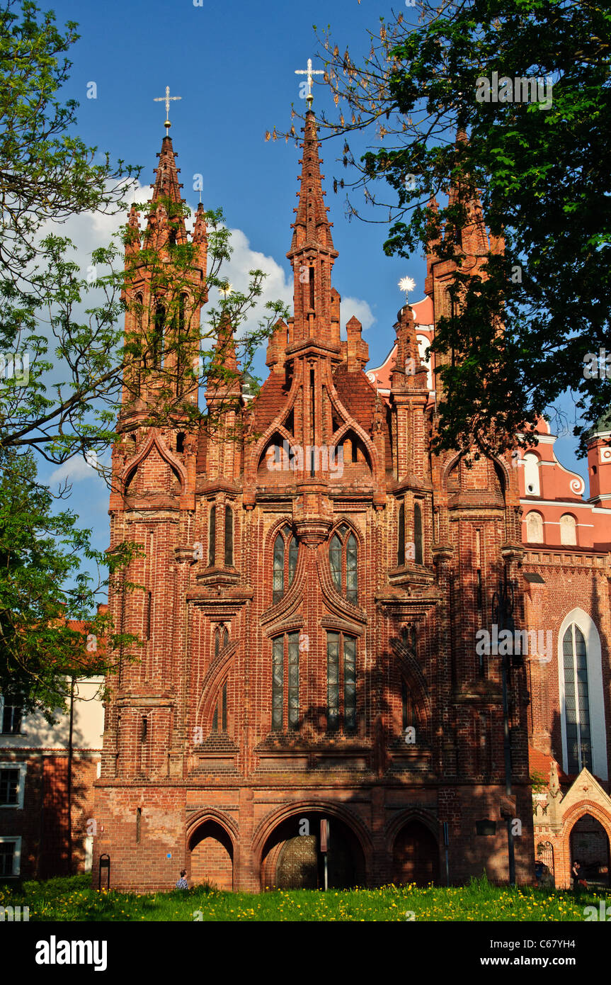 Church of St Anne - Vilnius Lithuania Stock Photo