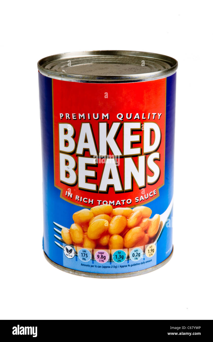 Tin of baked beans Stock Photo Alamy