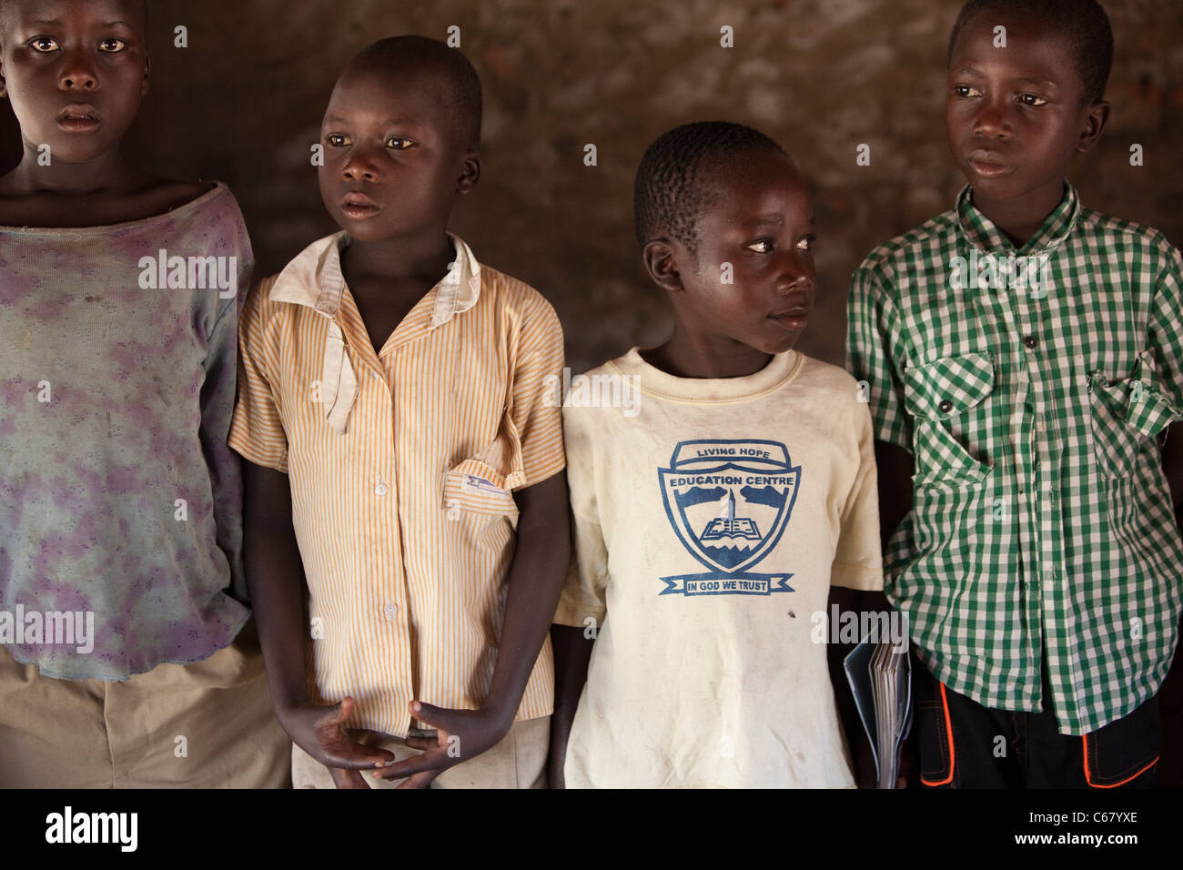 Primary school students in Amuria, Uganda, East Africa. Stock Photo