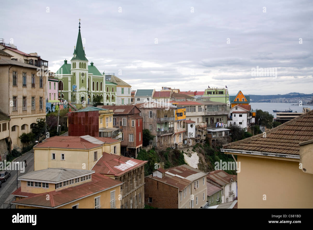 Cerro Concepcion, Valparaiso, Chile Stock Photo Alamy