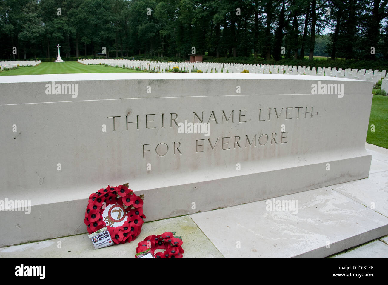 Oosterbeck War Grave in Netherlands Stock Photo