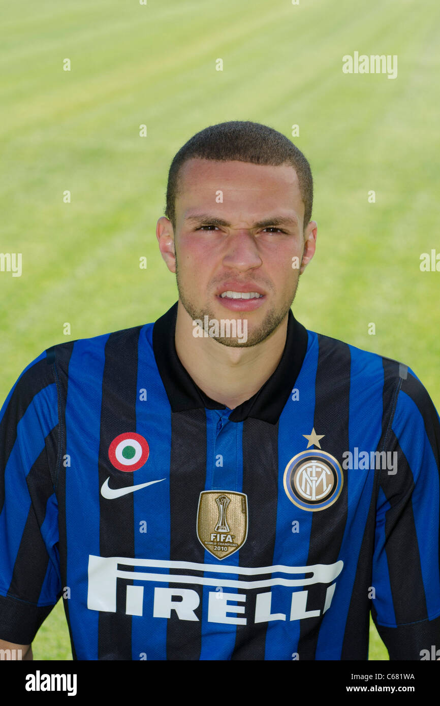 Luc Castaignos : Head Shot while Inter Milan team photo session in Italy. Stock Photo