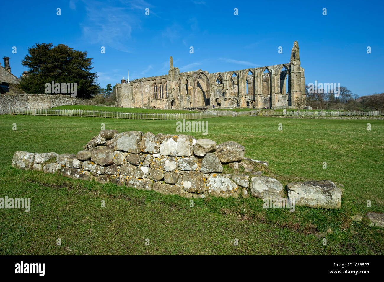 Bolton Abbey in North Yorkshire, England Stock Photo Alamy