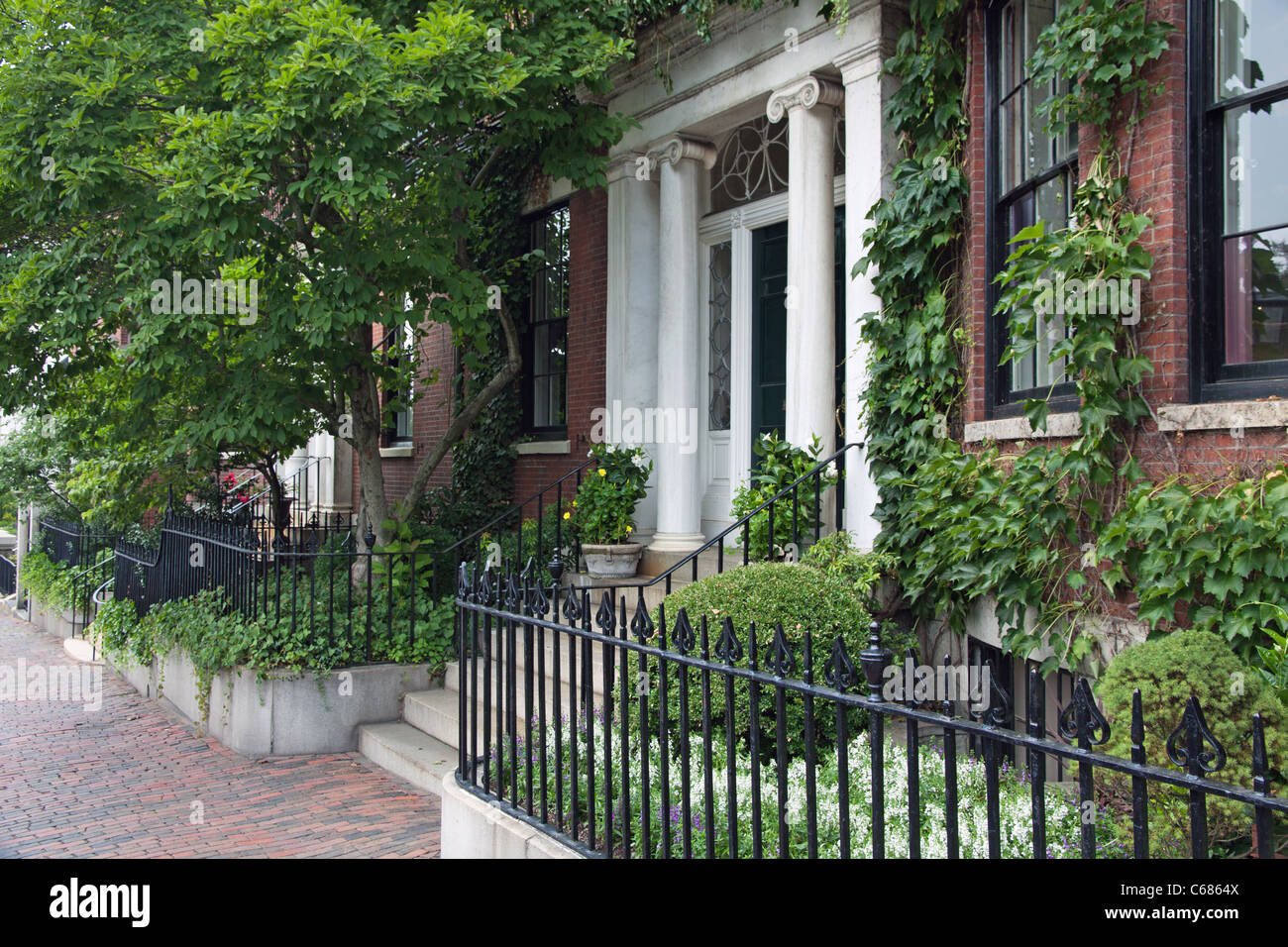 House on Beacon Hill Boston Massachusetts Stock Photo Alamy