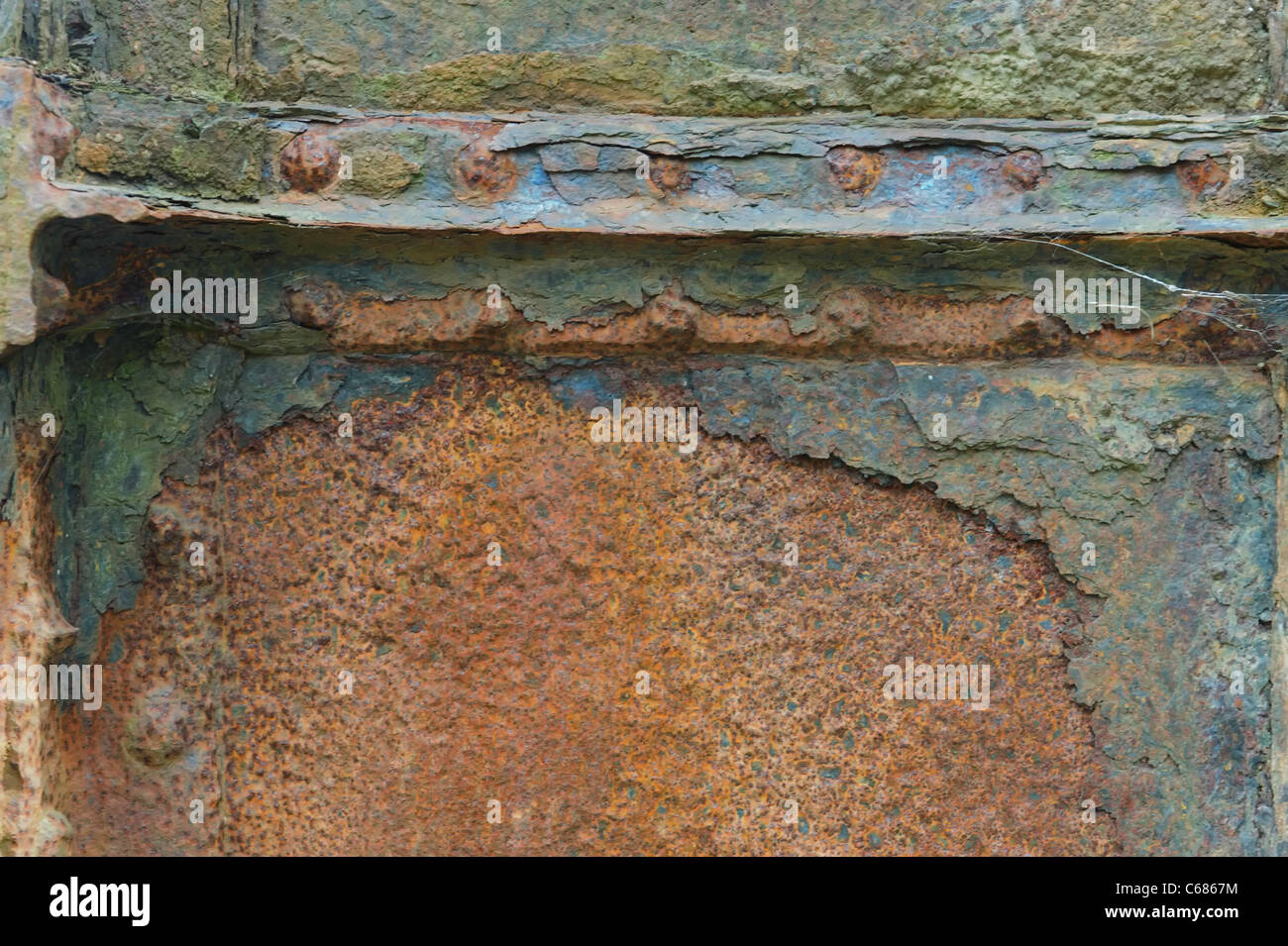 Close up detail of rust on steel girder Stock Photo Alamy