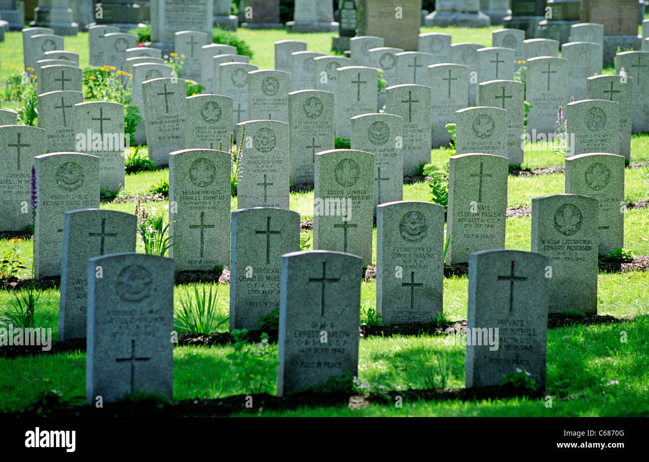 Beechwood cemetery ottawa canada plot hires stock photography and