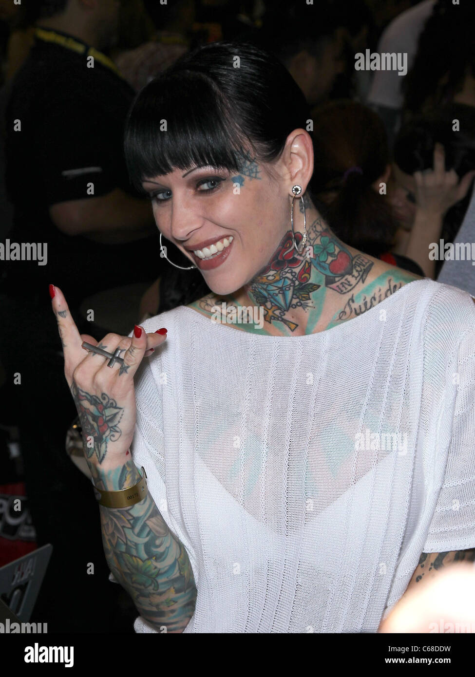 Michelle 'Bombshell' McGee at a public appearance for 2011 AVN Adult Entertainment Expo, Sands