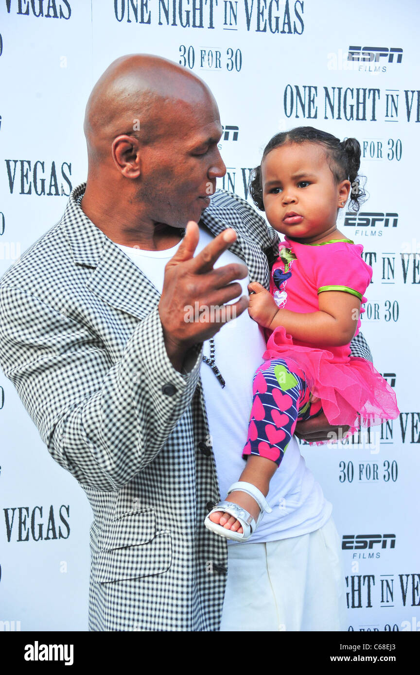 Mike Tyson, Milan Tyson at arrivals for ESPN Films' One Night In Vegas ...