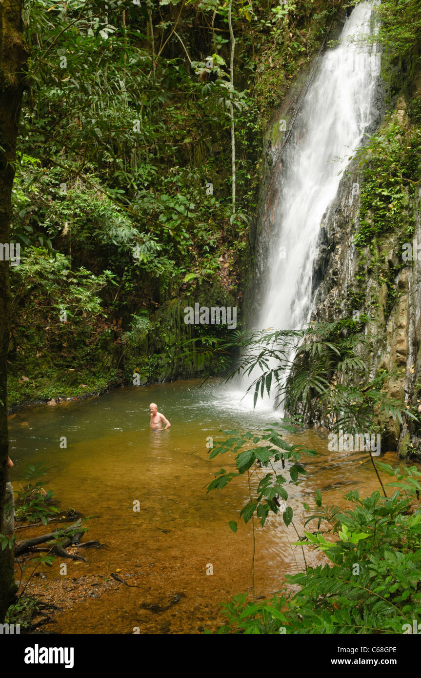 beautiful waterfall in Batang Ai National Park in Sarawak, Borneo, Malaysia Stock Photo