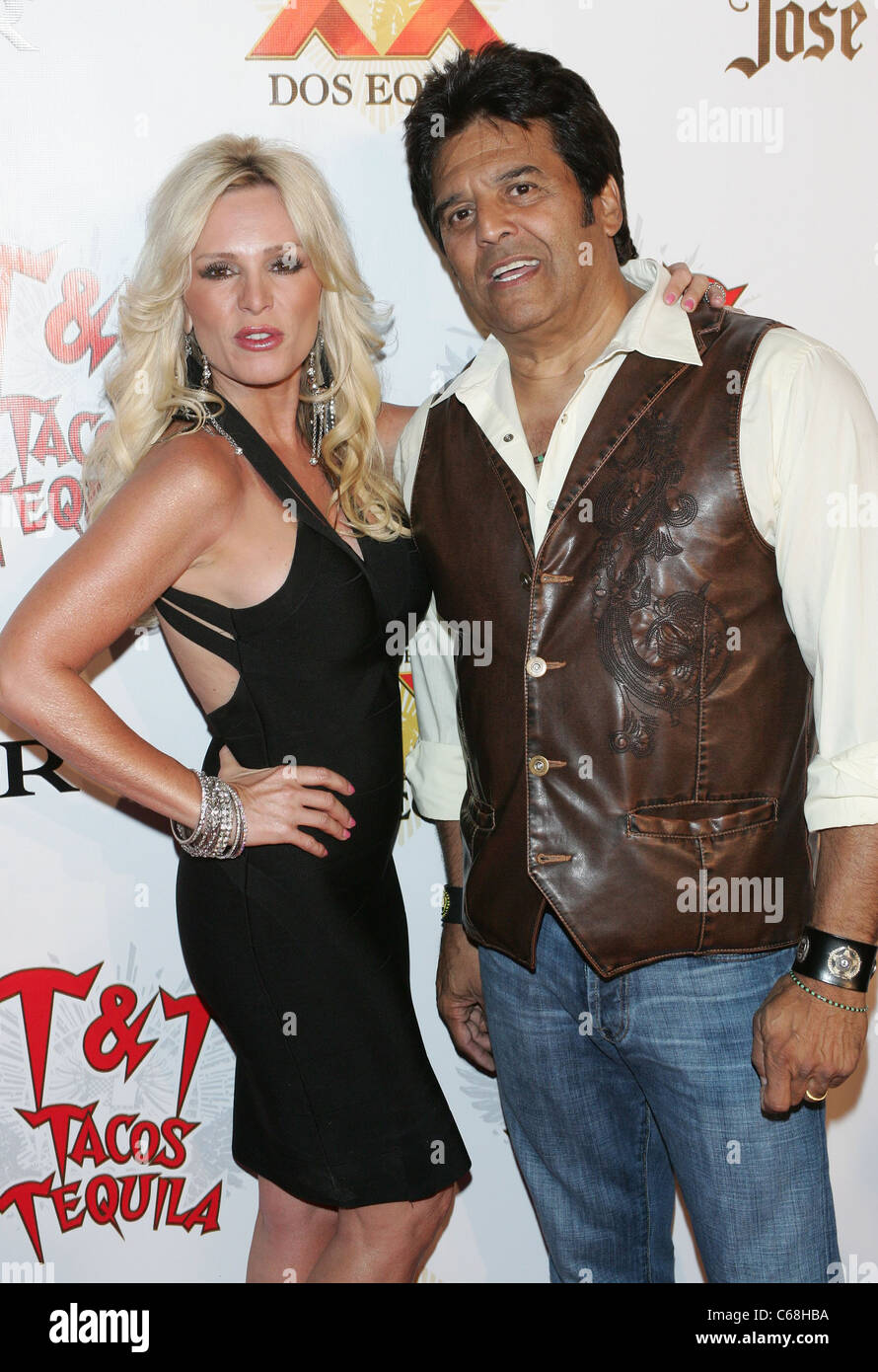 Tamra Barney, Erik Estrada in attendance for Second Annual CHiPs and Salsa Cinco de Mayo Celebration at Tacos & Tequila, Luxor Hotel & Casino, Las Vegas, NV May 5, 2011. Photo By: James Atoa/Everett Collection Stock Photo