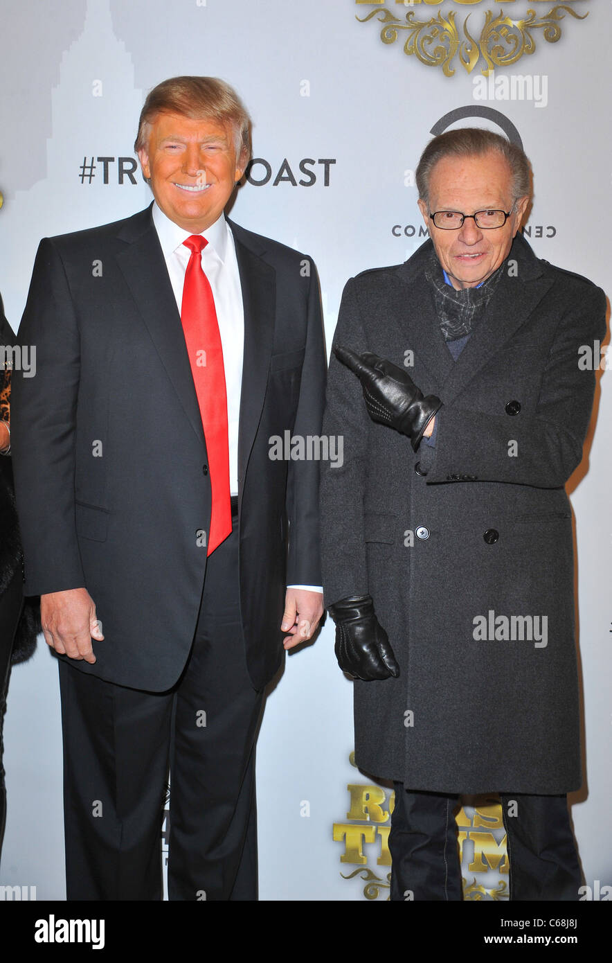 Donald Trump Larry King At Arrivals For Comedy Central Roast Of