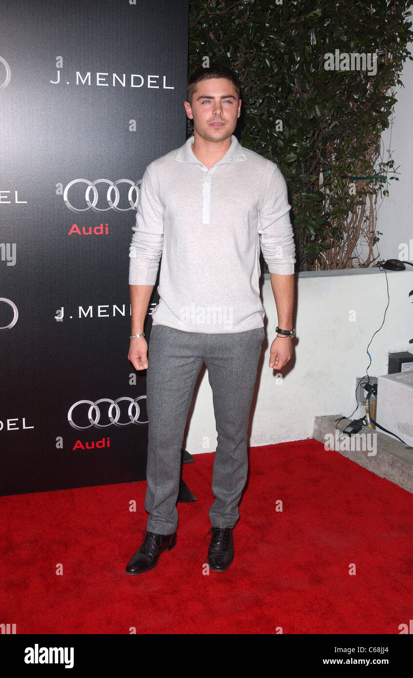 Zac Efron at arrivals for Audi Golden Globes Week Kick-Off Party, Cecconi's, Los Angeles, CA January 9, 2011. Photo By: Jody Cortes/Everett Collection Stock Photo