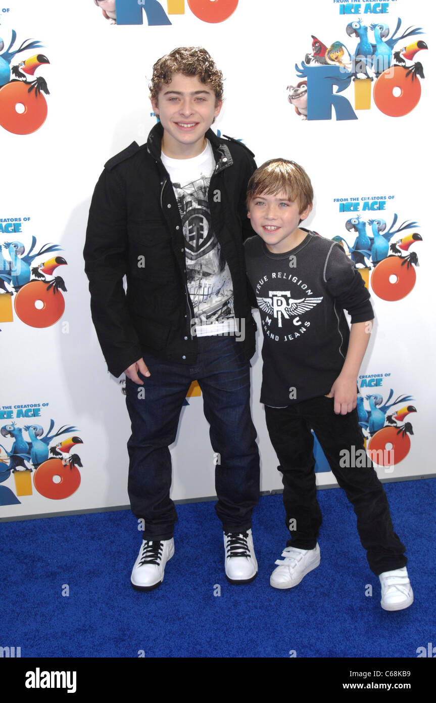 Ryan Ochoa, Raymond Ochoa at arrivals for RIO Premiere, Grauman's