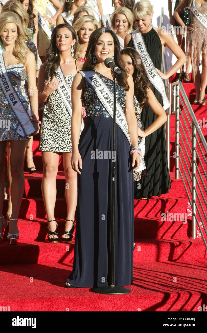 Miss Minnesota USA, Brittany Thelemann at arrivals for Welcome Party for the 2011 MISS USA Pageant Contestants, Planet Hollywood Resort and Casino, Las Vegas, NV June 6, 2011. Photo By: James Atoa/Everett Collection Stock Photo