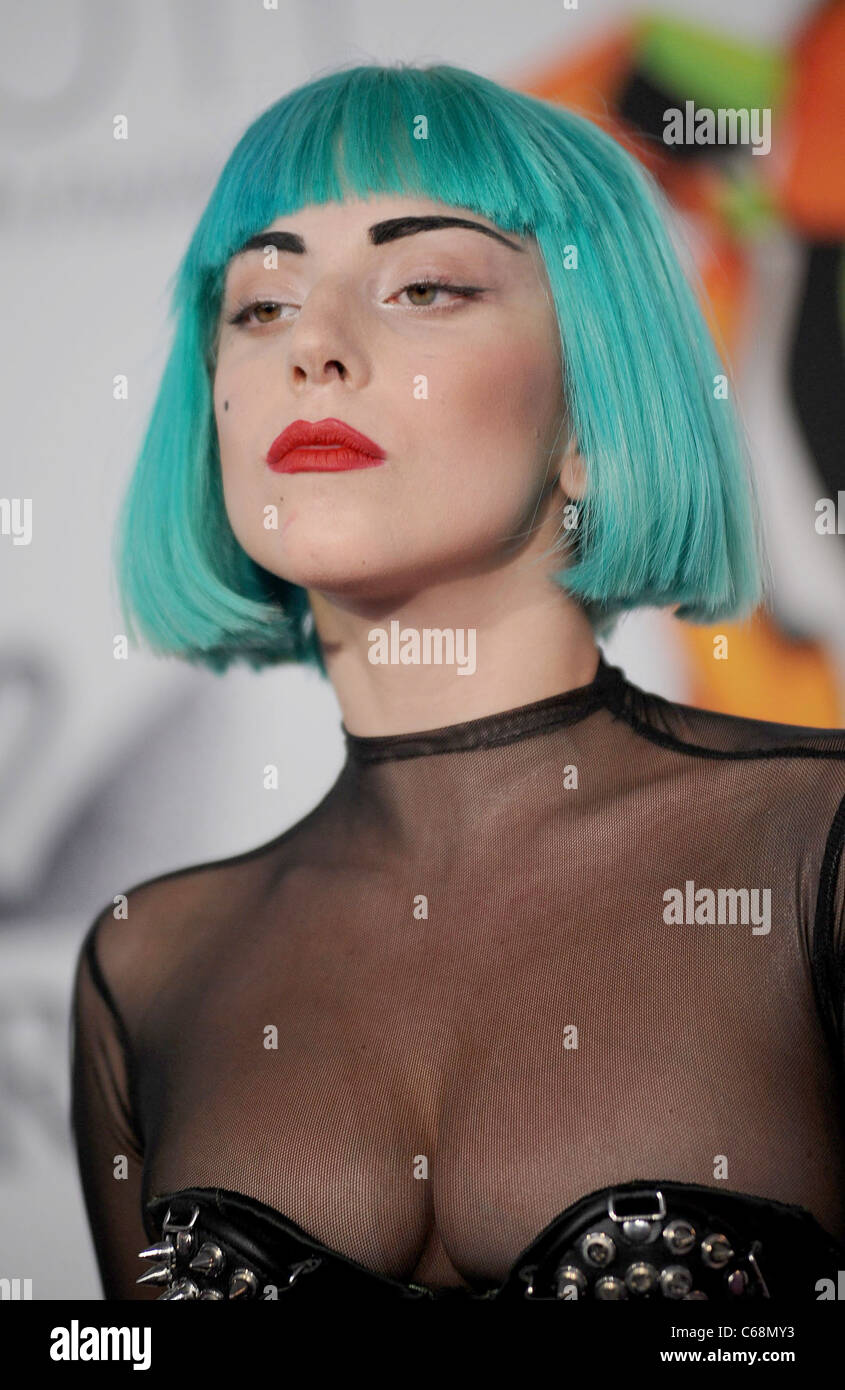 Lady Gaga at arrivals for The 2011 CFDA Fashion Awards, Alice Tully Hall at Lincoln Center, New York, NY June 6, 2011. Photo By: Kristin Callahan/Everett Collection Stock Photo - Alamy