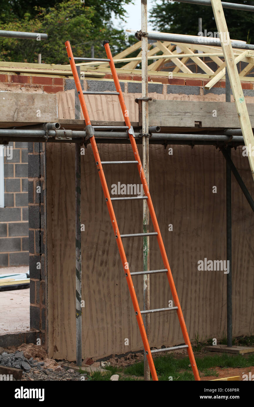 Safety ladder to scaffolding Stock Photo Alamy