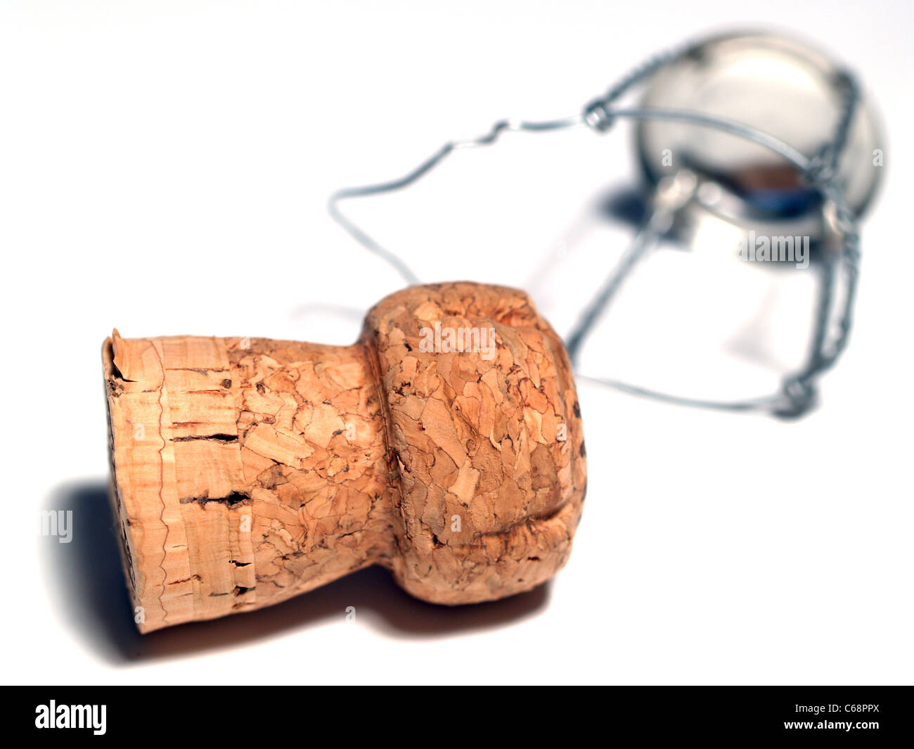 Detail photo of a champagne cork Stock Photo Alamy