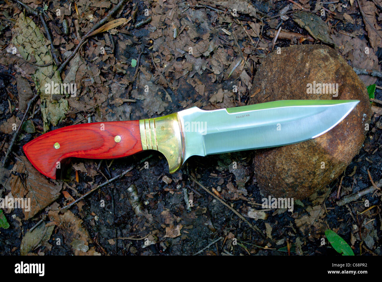 Knife on the ground Stock Photo Alamy