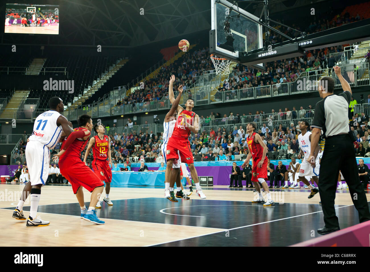 China v France, International Basketball; part of the London Prepares
