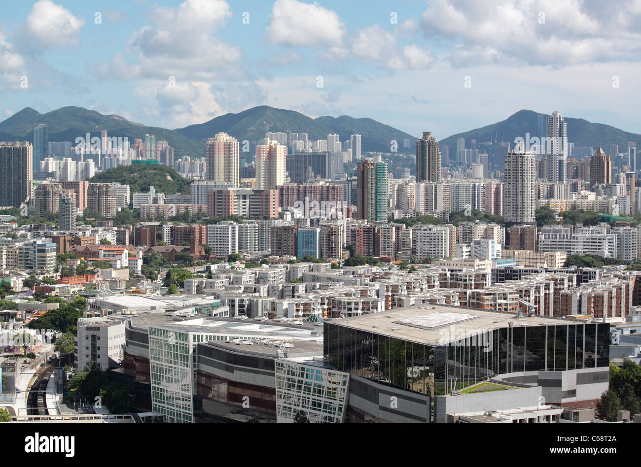 view over the modern city during the day Stock Photo - Alamy