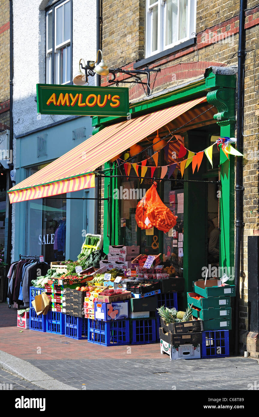 Amylou's Grocery Store, Bridge Street, Godalming, Surrey, England Stock