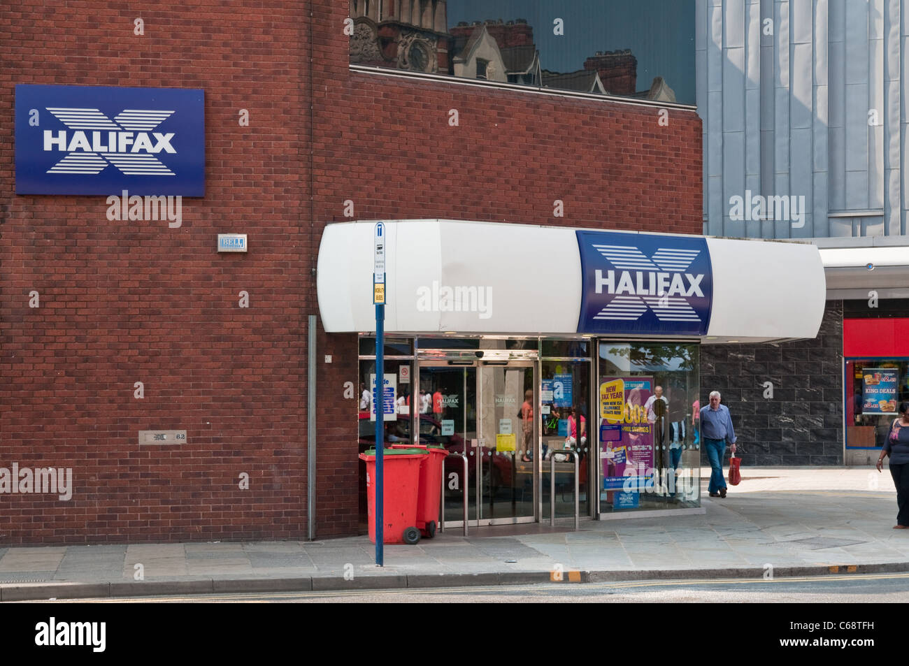 Halifax bank in Doncaster Stock Photo Alamy