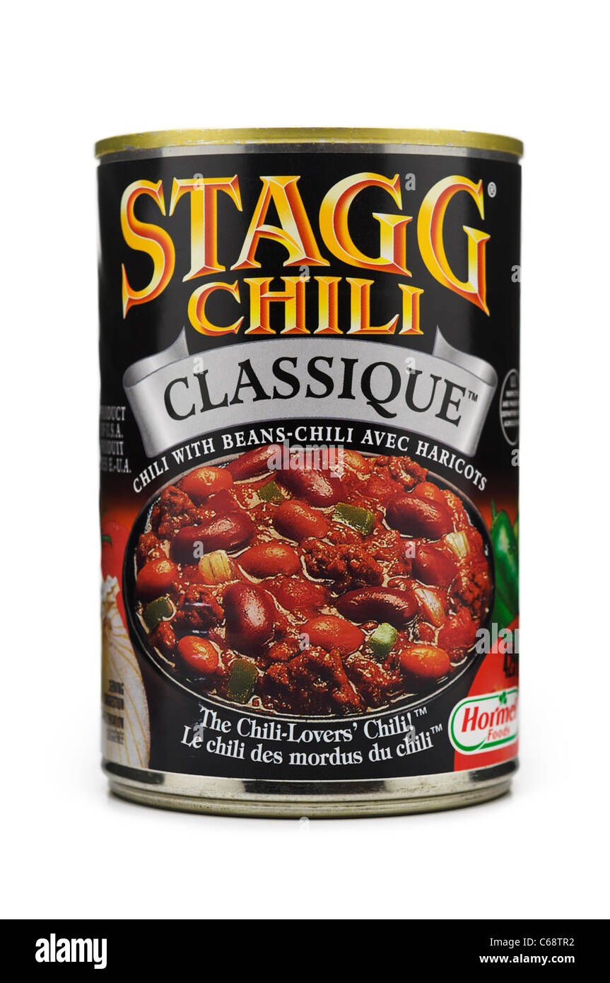 Can / Tin of Chili Stock Photo