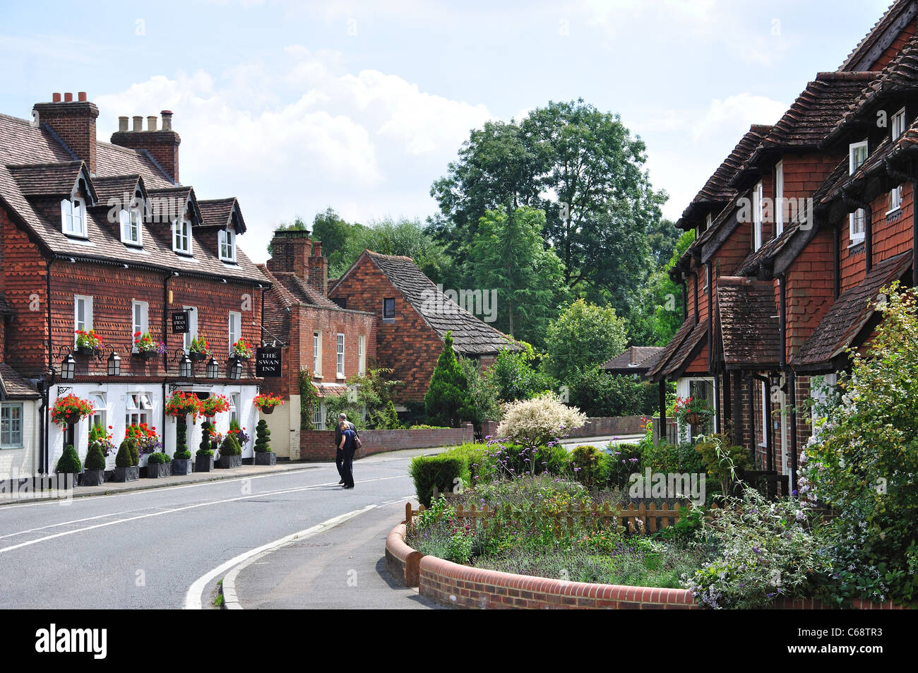 The Swan Inn, Petworth Road, Chiddingfold, Surrey, England, United Kingdom Stock Photo