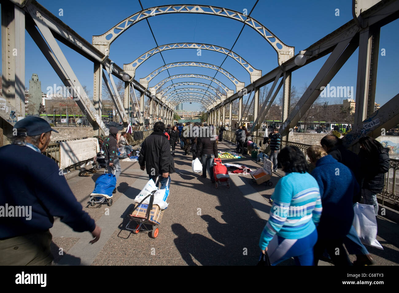 Paseo La Vega Central, Mapocho, Santiago de Chile Stock Photo Alamy