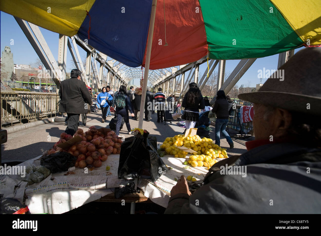 Paseo La Vega Central, Mapocho, Santiago de Chile Stock Photo Alamy