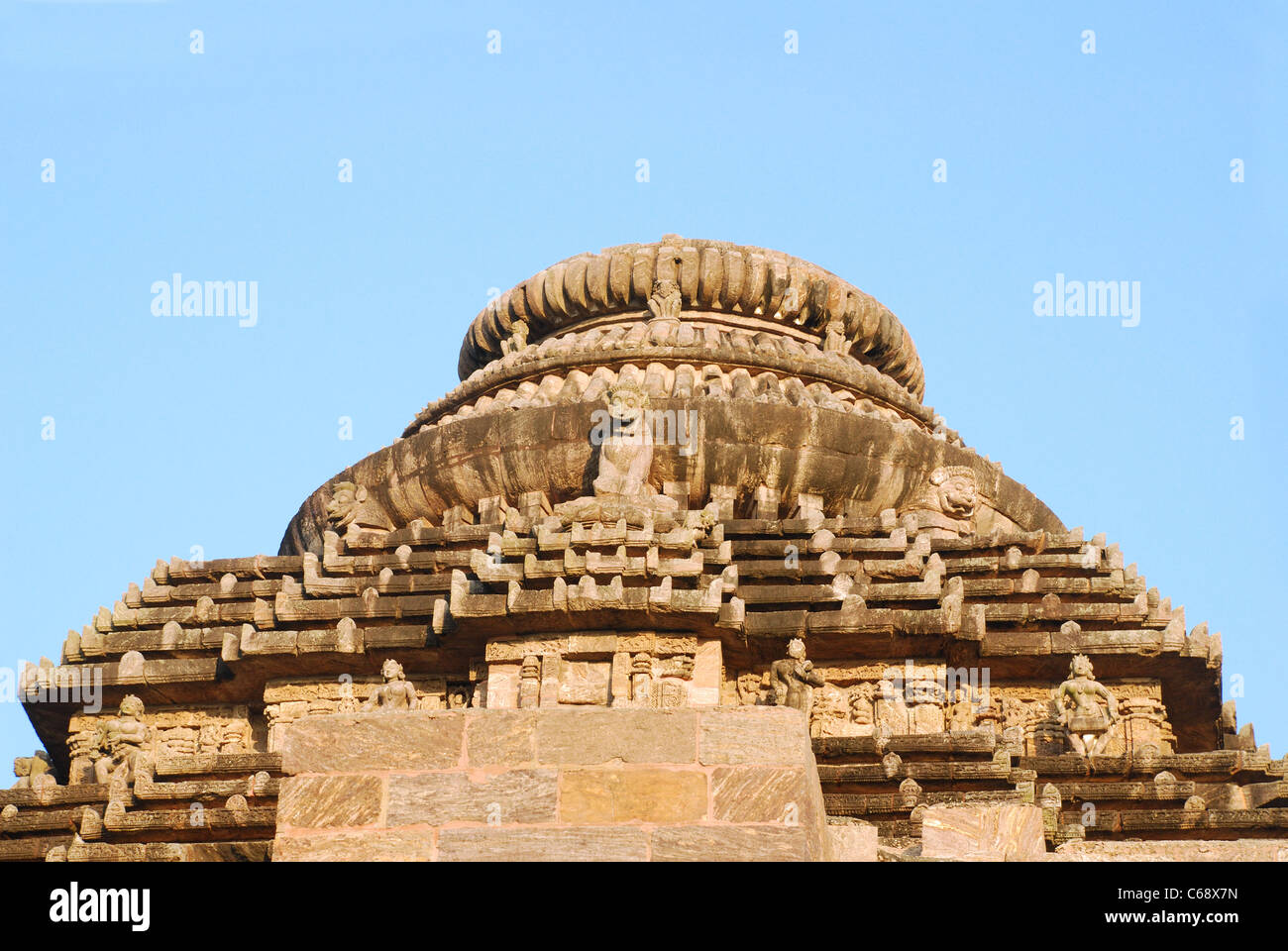 The mantapa (mandap) of the main tower. Konark Sun Temple, Orissa India. UNESCO world heritage site Stock Photo