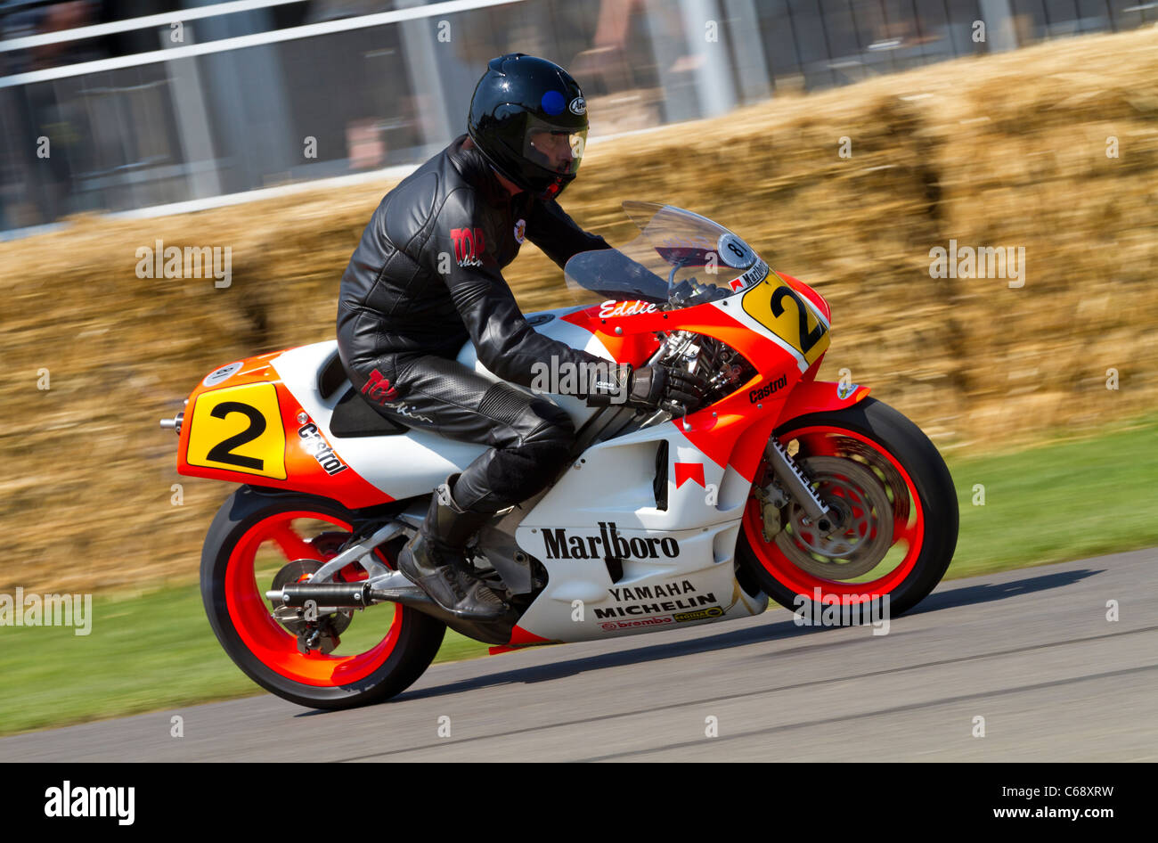 1990 Yamaha OW81 500cc World Championship bike with rider