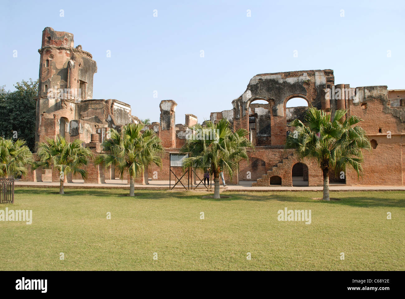 Ruins of British Residency, Lucknow, Uttar Pradesh, India Stock Photo