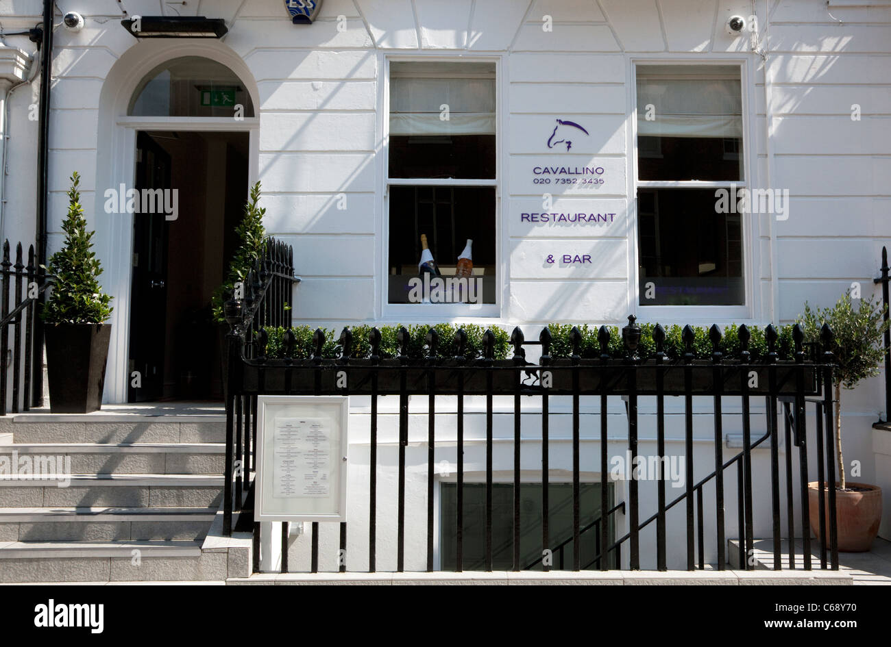 Cavallino Restaurant, Chelsea, London owned by Frankie Dettori Stock Photo