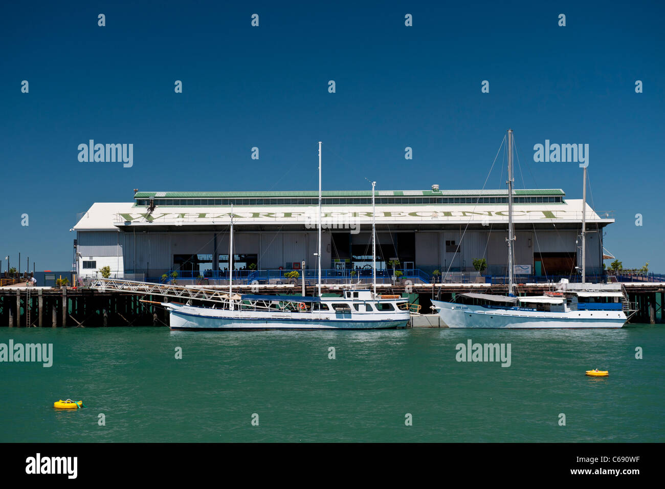 Stokes Hill Wharf Terminal for Harbour Cruises on Darwin Waterfront, Northern Territory, Australia Stock Photo