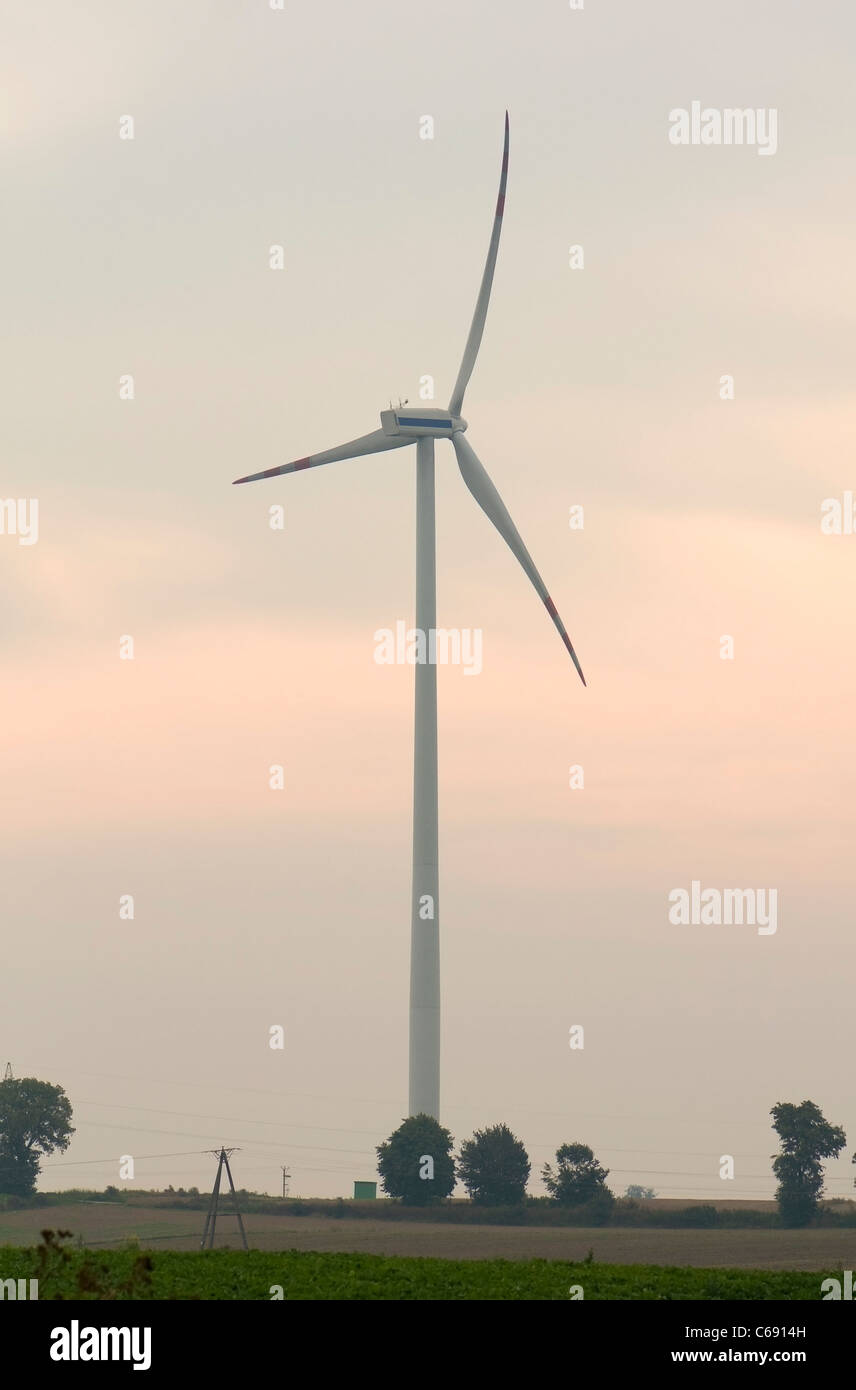 windmill a large generator Stock Photo Alamy