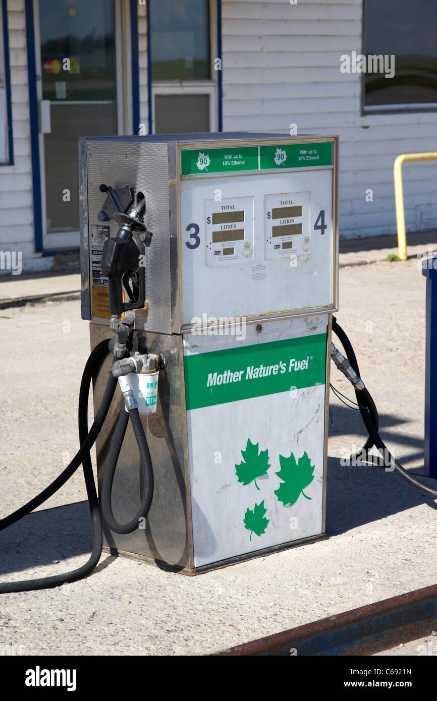 husky energy 10 ethanol blended petrol pump at gas station