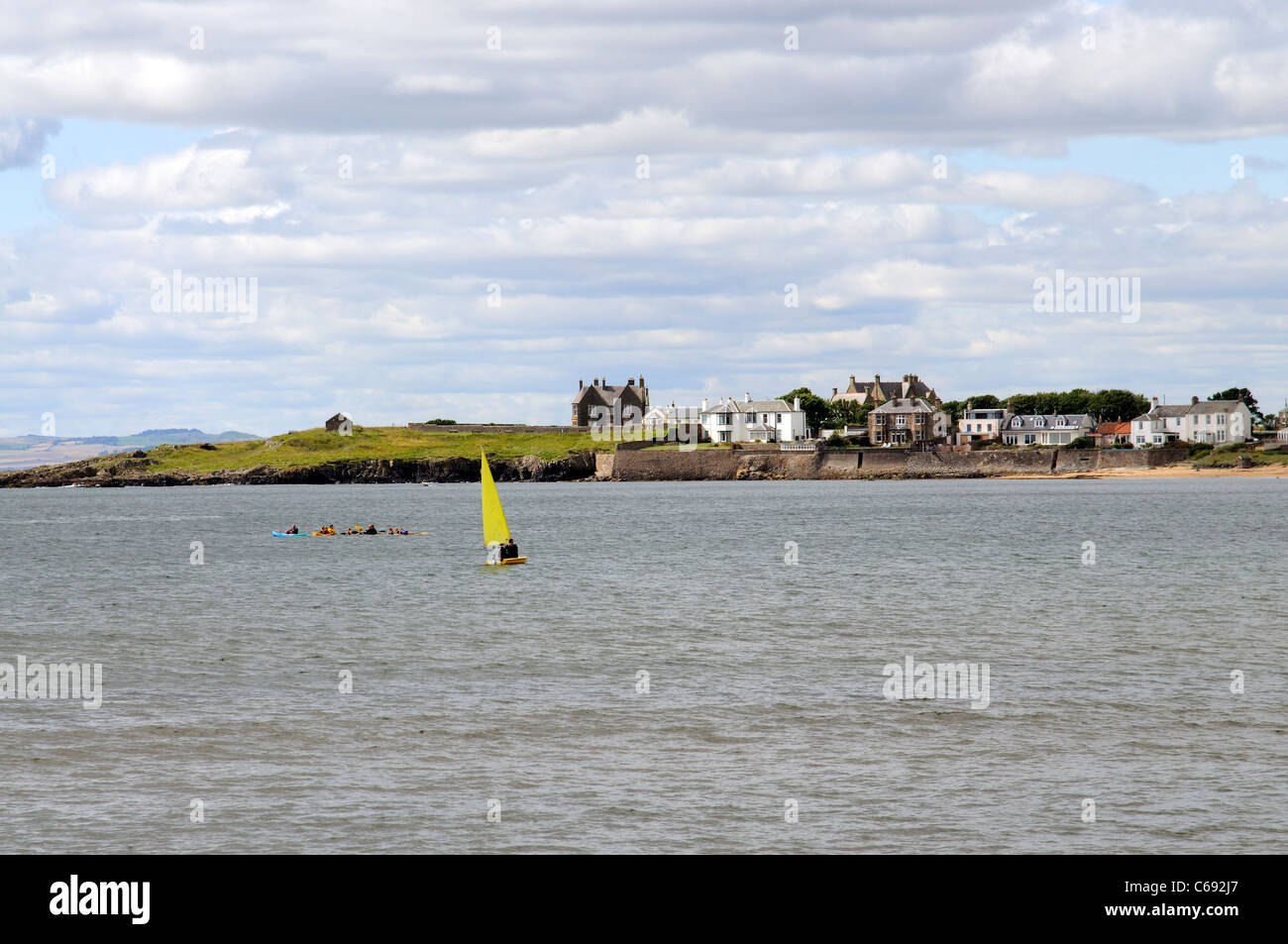 Scottish coastal resort & town of Elie on the Firth of the Forth in Fife Scotland UK Stock Photo
