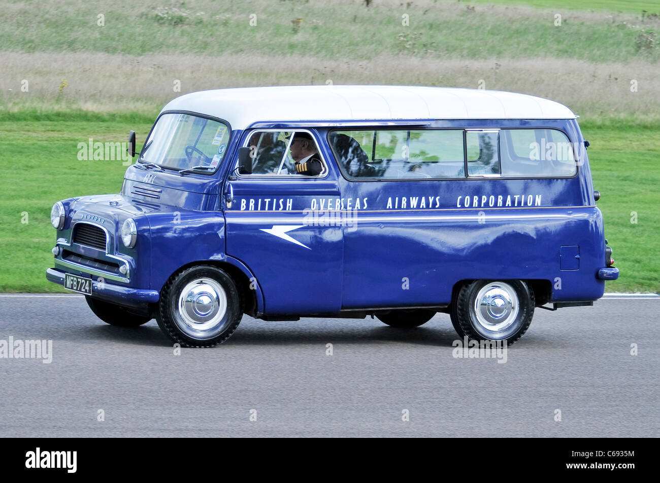 BOAC 1960 Bedford CA Crew Bus Stock Photo