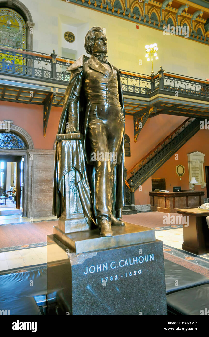 State of John C Calhoun at Columbia South Carolina Buildings Statues
