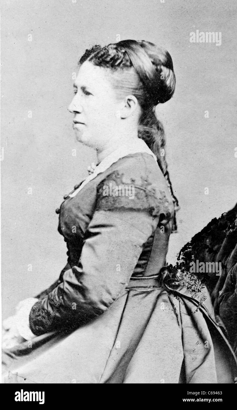 Julia Boggs Dent-Grant was the wife of the 18th President of the United States, Ulysses S. Grant Stock Photo