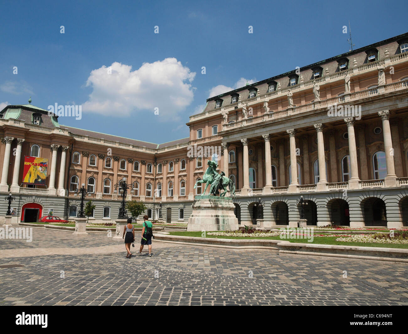 Museum of Contemporary art.  Royal Palace on Castle Hill. Budapest, Hungary Stock Photo
