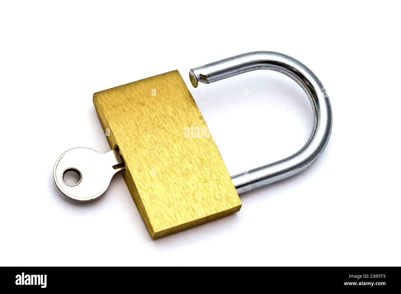 Padlock isolated on white background Stock Photo - Alamy