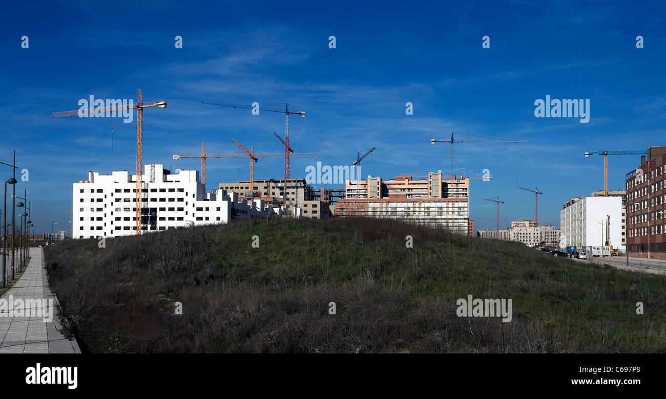 property development in the suburbs of Madrid Spain Stock Photo Alamy