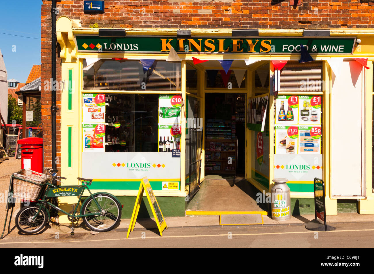 The Kingsleys Londis shop store at Wells-next-the-sea , Norfolk , England , Britain , Uk Stock Photo