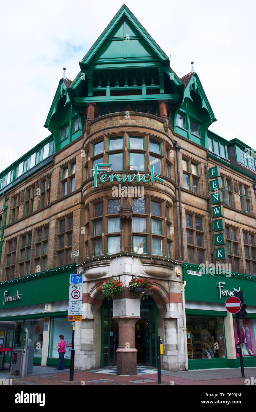 Facade of Fenwick Department Store Market Street Leicester UK Stock Photo