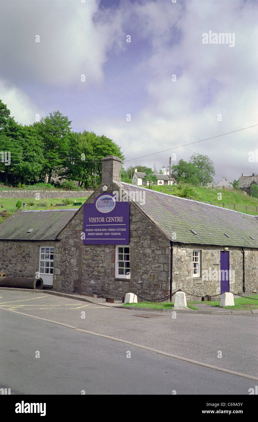 Visitors Centre at the Wanlockhead Mining Museum, Dumfries and Galloway, Scotland, UK Stock Photo