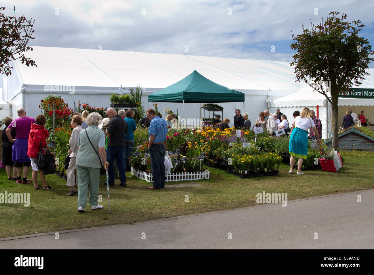 Plant Sales at the 28th Southport Flower Show Showground Victoria Park, 2011 Southport, Merseyside, UK Stock Photo